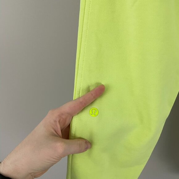 Lululemon Scuba High-Rise French Terry Joggers Neon Highlight Yellow Size 2 - Picture 3 of 8